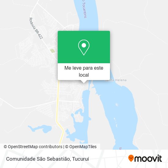 Comunidade São Sebastião mapa