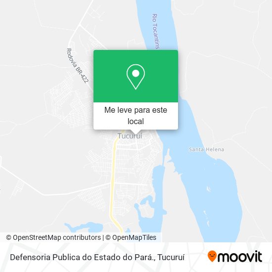 Defensoria Publica do Estado do Pará. mapa