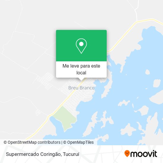 Supermercado Coringão mapa