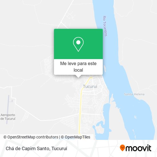 Chá de Capim Santo mapa