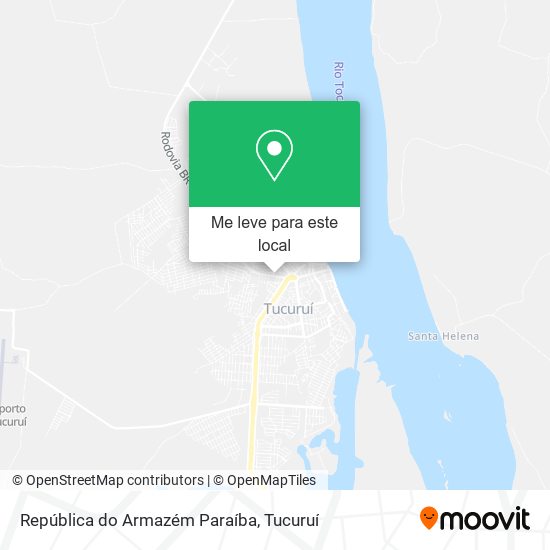 República do Armazém Paraíba mapa
