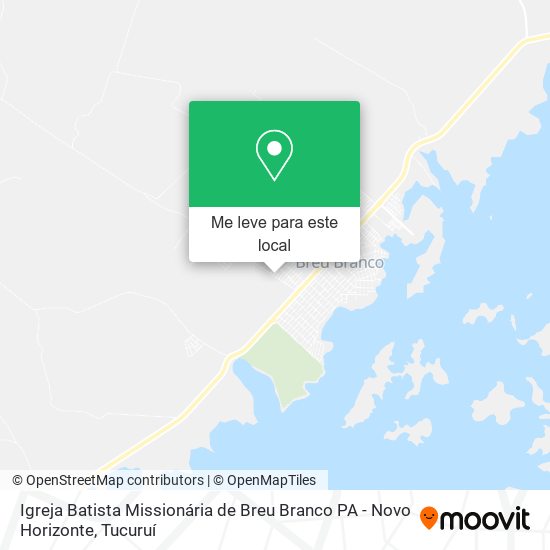 Igreja Batista Missionária de Breu Branco PA - Novo Horizonte mapa