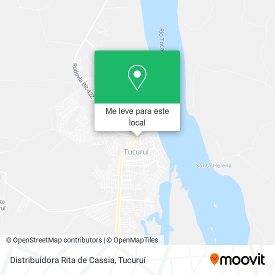Distribuidora Rita de Cassia mapa