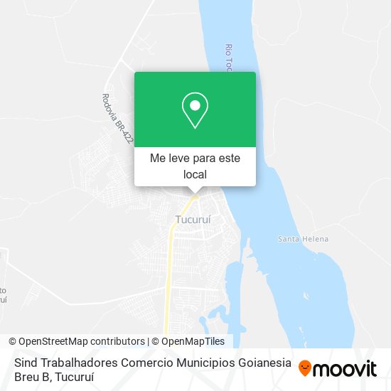 Sind Trabalhadores Comercio Municipios Goianesia Breu B mapa