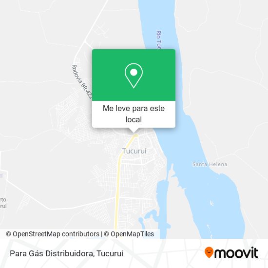 Para Gás Distribuidora mapa