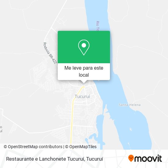 Restaurante e Lanchonete Tucuruí mapa