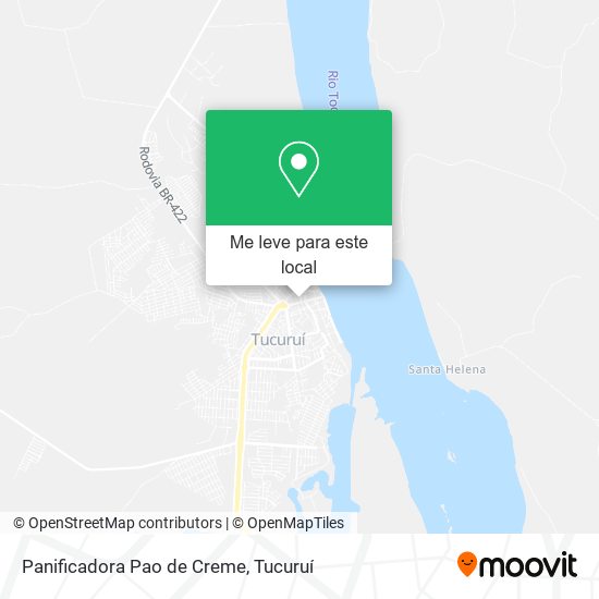 Panificadora Pao de Creme mapa