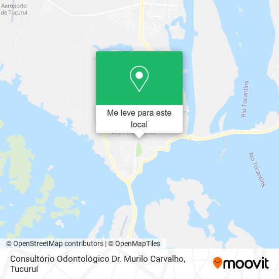 Consultório Odontológico Dr. Murilo Carvalho mapa