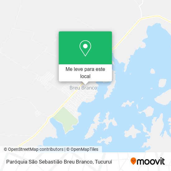 Paróquia São Sebastião Breu Branco mapa