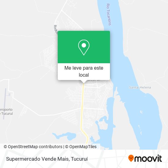 Supermercado Vende Mais mapa