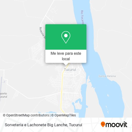 Sorveteria e Lachonete Big Lanche mapa