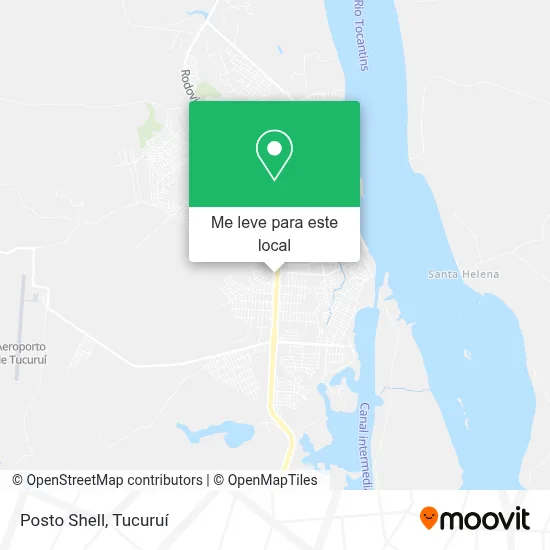 Posto Shell mapa