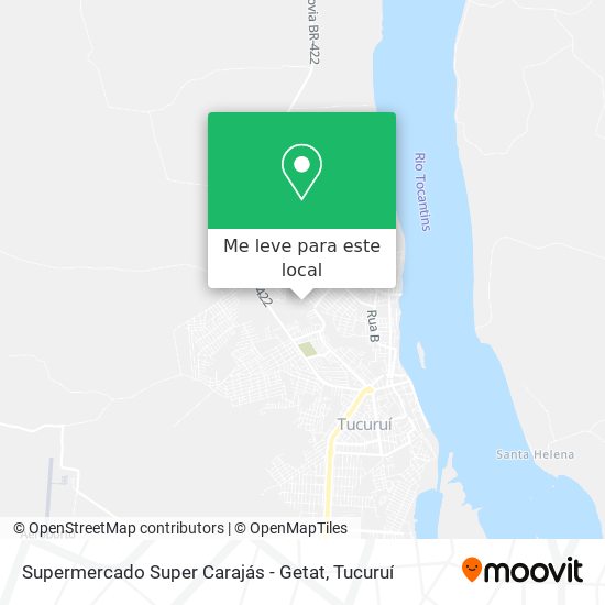 Supermercado Super Carajás - Getat mapa