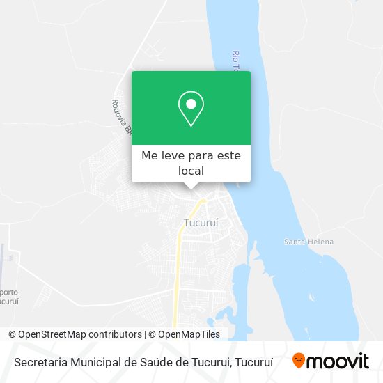 Secretaria Municipal de Saúde de Tucurui mapa