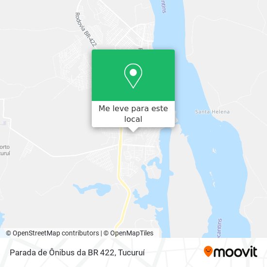Parada de Ônibus da BR 422 mapa