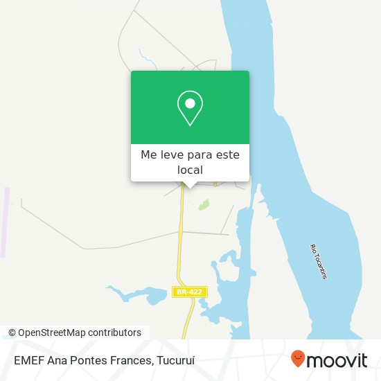 EMEF Ana Pontes Frances mapa