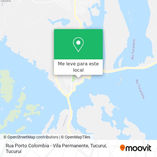 Rua Porto Colombia - Vila Permanente, Tucuruí mapa