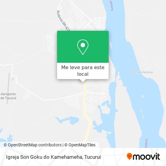 Igreja Son Goku do Kamehameha mapa