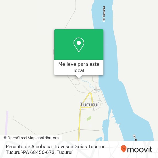 Recanto de Alcobaca, Travessa Goiás Tucuruí Tucuruí-PA 68456-673 mapa