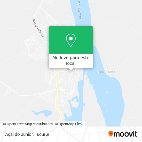 Açai do Júnior mapa