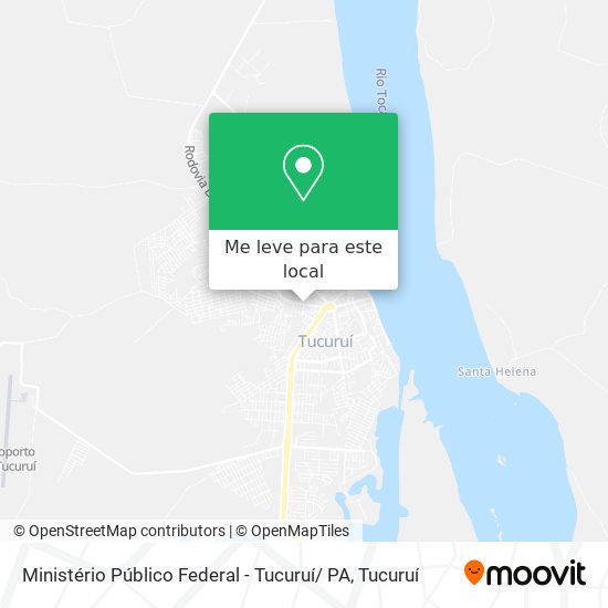 Ministério Público Federal - Tucuruí/ PA mapa