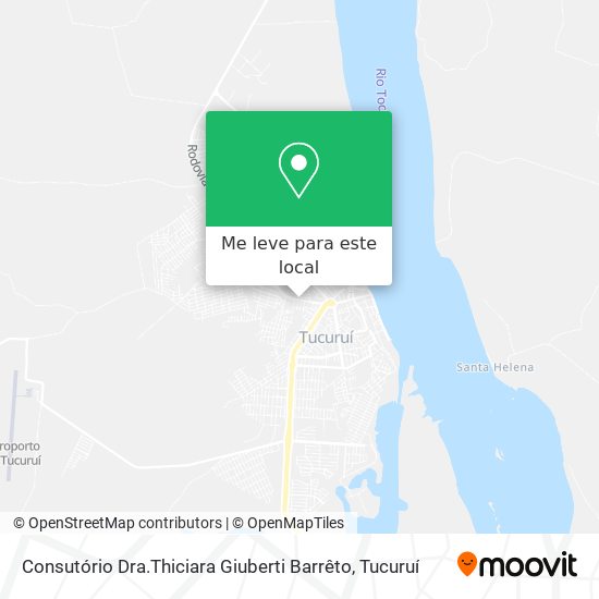 Consutório Dra.Thiciara Giuberti Barrêto mapa