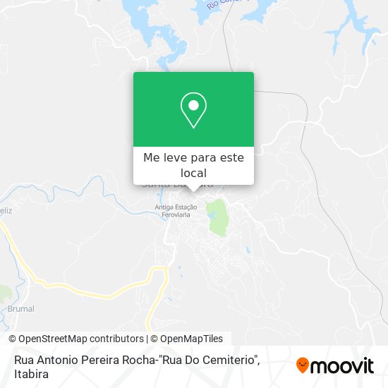 Rua Antonio Pereira Rocha-"Rua Do Cemiterio" mapa