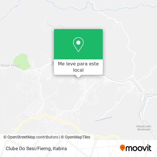 Clube Do Sesi/Fiemg mapa