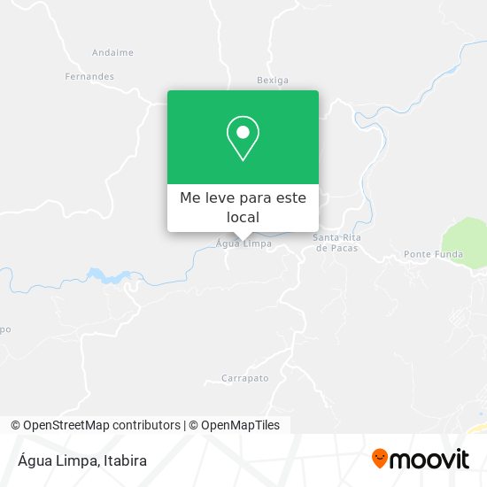 Água Limpa mapa