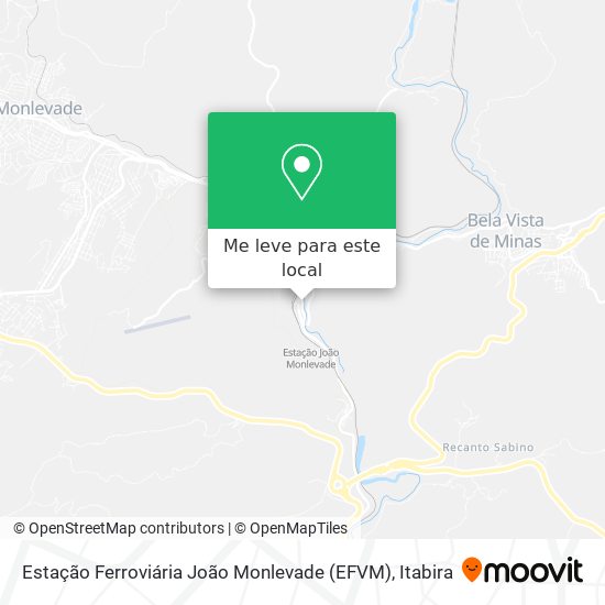 Estação Ferroviária João Monlevade (EFVM) mapa