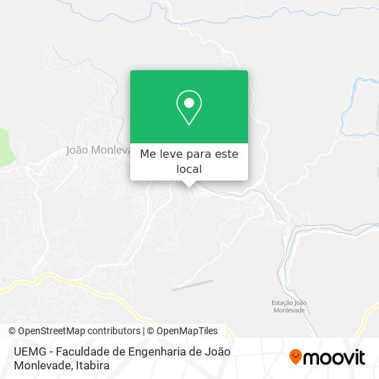 UEMG - Faculdade de Engenharia de João Monlevade mapa
