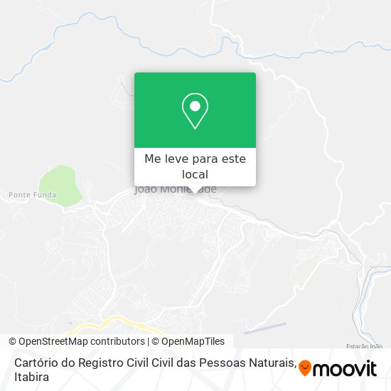 Cartório do Registro Civil Civil das Pessoas Naturais mapa