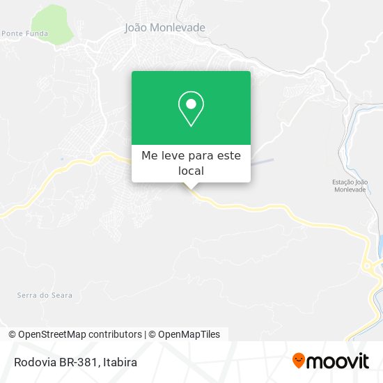 Rodovia BR-381 mapa