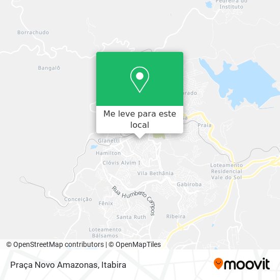 Praça Novo Amazonas mapa