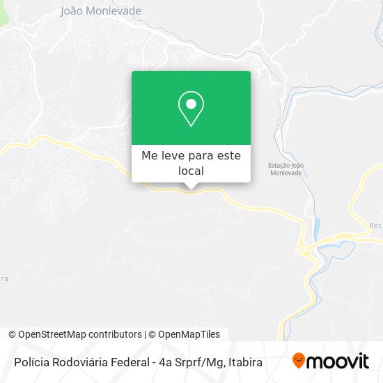 Polícia Rodoviária Federal - 4a Srprf / Mg mapa