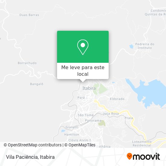 Vila Paciência mapa