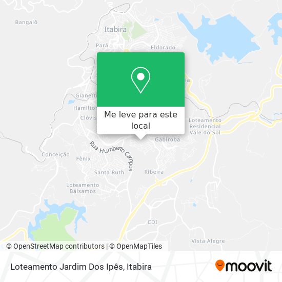 Loteamento Jardim Dos Ipês mapa