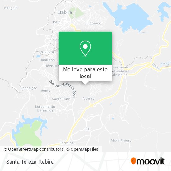 Santa Tereza mapa