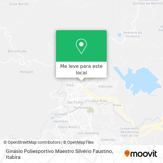 Ginásio Poliesportivo Maestro Silvério Faustino mapa