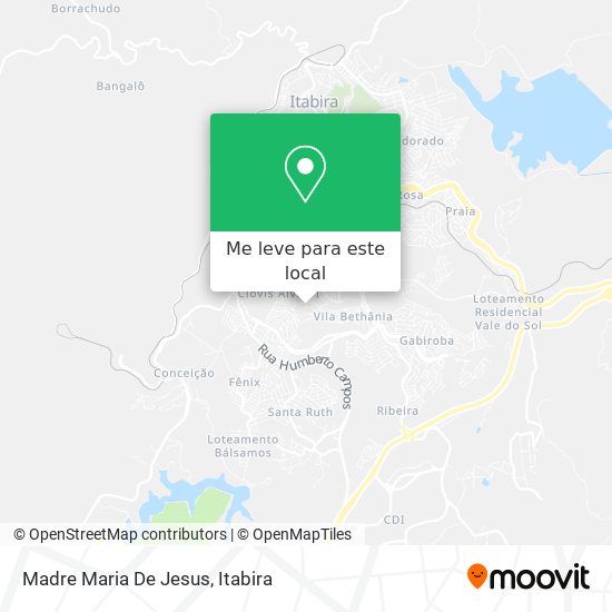 Madre Maria De Jesus mapa