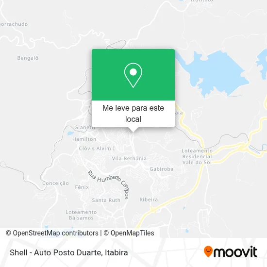 Shell - Auto Posto Duarte mapa