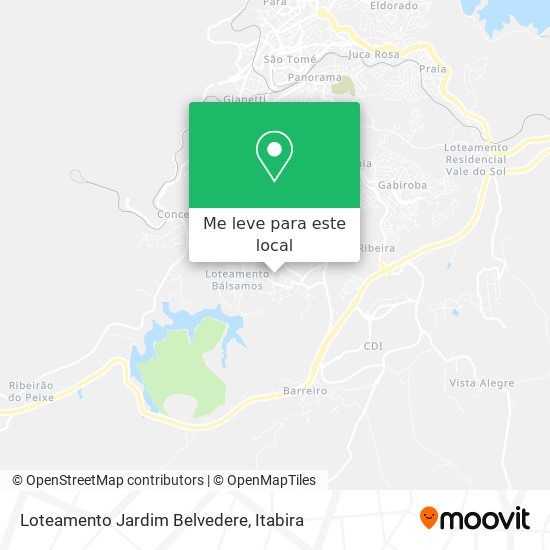 Loteamento Jardim Belvedere mapa