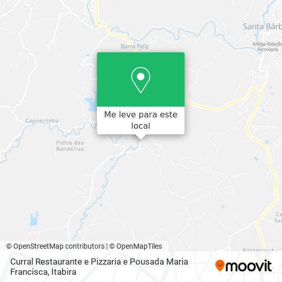 Curral Restaurante e Pizzaria e Pousada Maria Francisca mapa