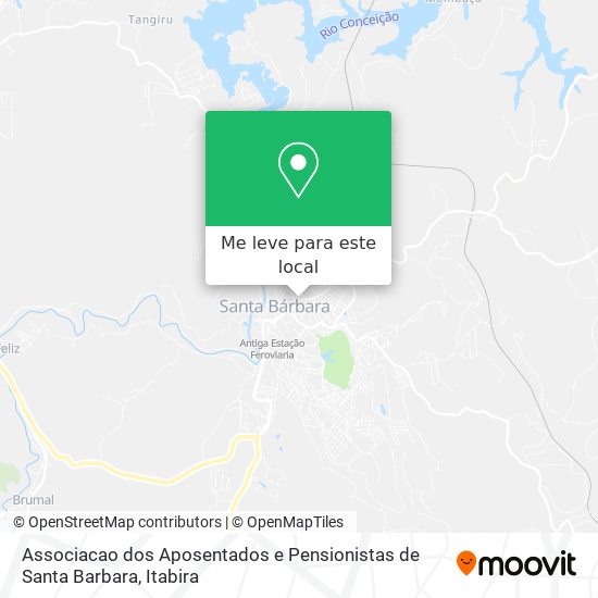 Associacao dos Aposentados e Pensionistas de Santa Barbara mapa