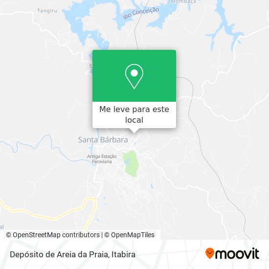 Depósito de Areia da Praia mapa