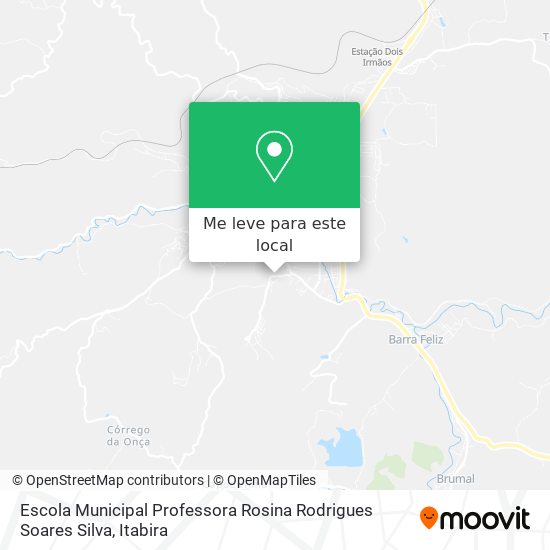 Escola Municipal Professora Rosina Rodrigues Soares Silva mapa