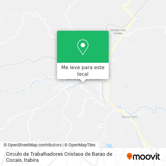 Circulo de Trabalhadores Cristaos de Barao de Cocais mapa