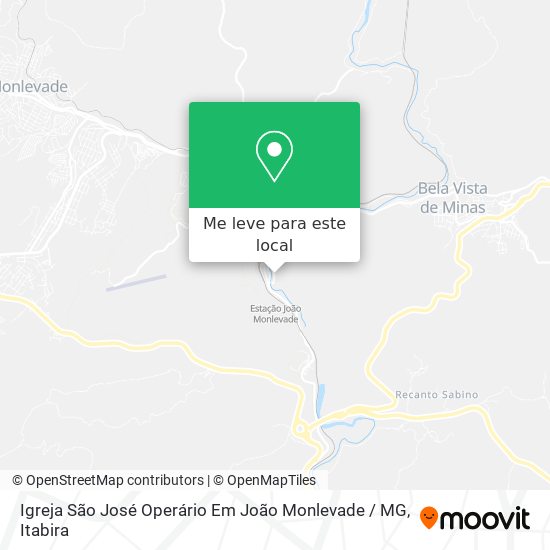 Igreja São José Operário Em João Monlevade / MG mapa