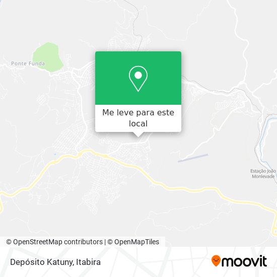 Depósito Katuny mapa