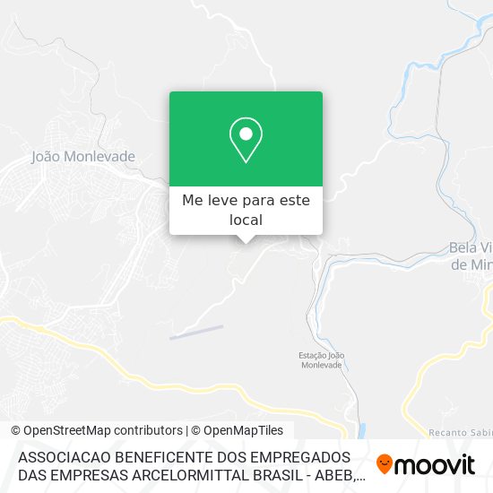 ASSOCIACAO BENEFICENTE DOS EMPREGADOS DAS EMPRESAS ARCELORMITTAL BRASIL - ABEB mapa